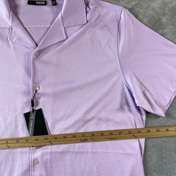Murano Liquid Luxury Shirt Mens XLT Extra Large Tall Purple Preppy Soft Casual‎ - Picture 5 of 11
